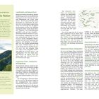 Seite 14. Titel: "Erlebnis Natur". Text beschreibt Berglandschaften, Naturparks, Flüsse und Artenvielfalt. Bild zeigt Waldgebirge.