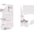 Texte: Restauradores, Klavierkonzerte, Rossio. Illustration: Stadtkarte von Lissabon mit Gebäuden und Straßen.
