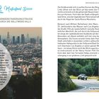 2 Mulholland Drive. Legendäre Panoramastraße durch die Hollywood Hills. "Kurvige Passage des Mulholland Drive."