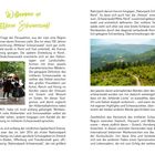 Willkommen im mittleren Schwarzwald. Bildbeschreibung: Eine Landschaft auf dem Renchtalsteig und eine Gutacher Trachtengruppe.