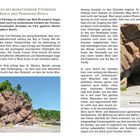 7. Abstieg zu beeindruckenden Stränden: Melvin Beach und Pangburn Beach. Zwei Textseiten mit Fotos von Felsformationen am Meer.