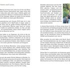 Eine Seite mit einem einladenden Text über Alberta. Rechts ein Porträtfoto einer lächelnden Person mit Brille und Mütze.