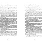 Textseiten 16 und 17 aus einem Buch enthalten einen erzählerischen Dialog über Nancy, die Unterschriften für einen Feuerplatz sammelt.