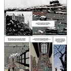Comic mit Textkästen: Ein isoliertes Waisenhaus, bedrückende Atmosphäre, Kinder, Tyrannei, Hunger, Strafarbeit im Winter.