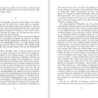 Seite 14 und 15 mit Romantext. Kapitelnummer "2" oben auf Seite 14. Thematisiert werden Pferdehändler und Rituale.