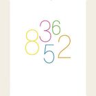 Text: "Lösung:". Bunte Zahlen: 3 (pink), 6 (grün), 8 (gelb), 5 (blau), 2 (orange).