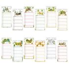 Kalender mit den Monatsnamen Januar bis Dezember, verziert mit natur-inspirierten Illustrationen, Tieren und Pflanzen.