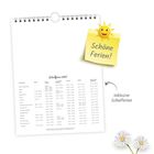 Ein Kalender mit "Schöne Ferien!" auf einem Post-it mit Sonnen-Illustration. Darunter "Schulferien 2027".
