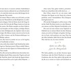 Seitenzahlen 14 und 15, Text über Vorbereitungen einer Königin. "Später am selben Tage, gegen die Mittagsstunde" erscheint dekorativ.