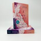 "Two Lives to Rise" von Kristina Moninger. Cover zeigt Wellen und Surfer in rosa und orange Tönen.