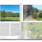 Ein Buch zeigt einen Text zur Tour 06 mit Bildern: ein grüner Park ("La Laguna Grande"), ein Gebäude ("Besucherzentrum") und eine Karte.