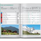 "Inhalt und Tourenübersicht", zwei Fotos: Berghöfe in Oberlesach, Wanderer vor Hohem Zaun und Schwarzer Wand.