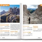 „Highlights“ ist der Titel. Es gibt Tour-Beschreibungen mit Dauer und Länge, z. B. „Panorama stregato“ (Dauer: 3:00, 7,8 km).