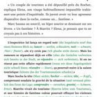 Elena dachte, du glaubst nicht an solche Geschichten. Ein Bericht über einen rätselhaften Vorfall, Biarritz erwähnt.