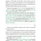Seitenzahlen 4 und 5. Spanischer Text mit deutschen Übersetzungen in grüner Schrift. Erzählt von Lucía in Capileira.