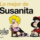 "Lo mejor de Susanita" in großer Schrift. Zwei gezeichnete Figuren, Susanita mit blondem Haar und eine andere mit schwarzen Haaren.