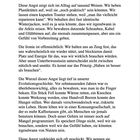 Ein Text beschreibt unsere Angst, Dinge aufzubewahren, die wir nicht brauchen, aus Furcht vor zukünftiger Knappheit.