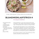 Blumenkohlaufstrich: Rezept mit Blumenkohl, Frühlingszwiebeln, Pekannüssen; nussiger, zwiebelfrischer Geschmack; Bild: Schale.