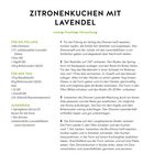 ZITRONENKUCHEN MIT LAVENDEL. Ein Rezept mit Zutatenliste und Schritt-für-Schritt-Anleitung für einen cremig-fruchtigen Kuchen.