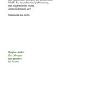 Der Text in geschwungener und normaler Schrift thematisiert den einzigen Moment: Jetzt. Ermahnt, ihn nicht zu vergeuden.