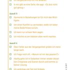 Texte: Selbstzweifel, Harmoniesuche und Grübeln. Rechte Seite: „DA IN DIR?“ Unten: „WER PLAPPERT“. Enthält Checkboxen.