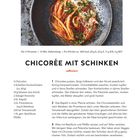 Für 2 Personen, 15 Min. Zubereitung. Chicorée mit Schinken. Raffiniert. Zutaten: Chicorées, Kochschinken, Edamer, etc.