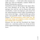 Text über Multitasking: Konzentration fehlt, Fehlerrate steigt, Aufgaben werden oberflächlich erledigt. Rechts: Seitenangabe.