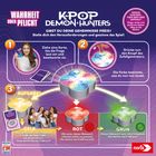"Wahrheit oder Pflicht", "K-Pop Demon Hunters", Anweisungen: Karten ziehen, Knopf drücken, Farbe bestimmt Aktion. Gelb, Rot, Grün.