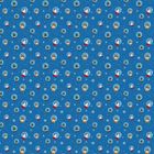 Schneekugeln mit winterlichen Szenen, kleine Tannenbäume und Schneeflocken auf blauem Hintergrund in einem nahtlosen Muster.