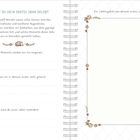 Texte sprechen über Erlebnisse im ersten Jahr. Illustration mit Hase und Blumenrahmen auf einer spiralgebundenen Seite.