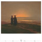 "9" und "26" sind hervorgehoben. Es handelt sich um ein Gemälde mit zwei Silhouetten im Sonnenuntergang.