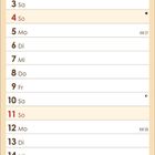 Kalenderblatt Juli 2027, mit Kaffeebohnen in Nahaufnahme. Tage und Wochen sind aufgelistet.