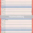 Vorjahresabbildung. Kalender für September. Illustration von Blumen, einem Papagei und einer Frau mit Blumen im Haar.