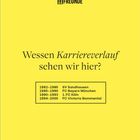 Text: "Wessen Karriereverlauf sehen wir hier?" Vereins- und Jahresliste: SV Sandhausen, FC Bayern München, 1. FC Köln, FC Victoria Bammental. Datum: Freitag, 11.06. Hintergrund in gelb, Logo: 11Freunde.