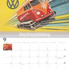 "Supertoys", "Volkswagen", "Vorjahresabbildung". Illustration: Roter VW-Bus auf einem gelben Hintergrund mit VW-Logo.