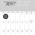 „Eloquente Kommunikation ist ja ganz nett. Manchmal sagt ein ‚Hä?!‘ aber mehr als genug.“ Kalenderblatt Oktober.