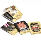 "Romantische Verbindung", "Selbstliebe", "Wahre Freundschaft", "Sexuelle Anziehung", "Schritt zur Seite". Illustrationen mit Tieren.