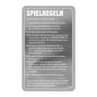 "SPIELREGELN" in großen Buchstaben. Darunter Anweisungen zur Spielabfolge in nummerierten Schritten.