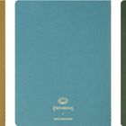 "Lord of the Rings x Moleskine" auf drei Notizbüchern in Gold, Blau und Grün, schlichtes Design.