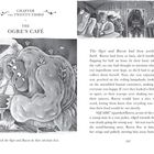 Kapitel 23: The Ogre’s Café. Illustration eines freundlichen Ogers, der in einem Topf rührt, daneben ein Rabe.