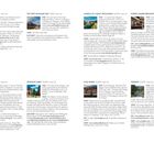 Auf einer Doppelseite sind Empfehlungen für Orte in Schottland zu finden. Links unten: "SOUTH OF SCOTLAND, FIND | WALK | EAT | SLEEP". 