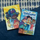 "The Brainstormerz: Money Talks", fröhliche Kinder auf Buchcovern, bunt gezeichnete Figuren.