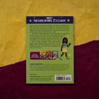 "MEET THE KIDS IN MRS. Z'S CLASS!" Text auf grünem Hintergrund, Illustration eines Mädchens mit Zöpfen rechts.