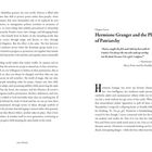 "Chapter Seven: Hermione Granger and the Plight of Patriarchy" mit Zitat: "Harry caught the fish and I did my best with it!...".