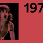 1972. Ein Sänger mit offenem Mund in dynamischer Pose auf rotem Hintergrund. Text beschreibt die Tour der Rolling Stones.