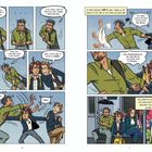 Ein Mann versucht, stolz auf seine Herkunft hinzuweisen, wird aber von einem Teenager gestoppt. Danach fahren sie resigniert U-Bahn.