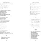 Ein Gedicht mit den Nummern XVI, XVII und XVIII sowie Texten über Nacht, Morgendämmerung und Mut. Autor: Emily Dickinson.