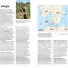 "Northern Europe" in großer Schrift. Zwei Textspalten links und rechts. Karte in der Mitte mit Ländern und Städten.