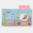 "If you were a bubbly MERMAID... I would be your shiny SHELL!" Illustration zeigt Meerjungfrau in Muschel, Fische und Korallen.