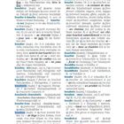 Wörterbuchseite mit Übersetzungen und Definitionen für Wörter beginnend mit "bouche". Der Text ist farbig hervorgehoben.